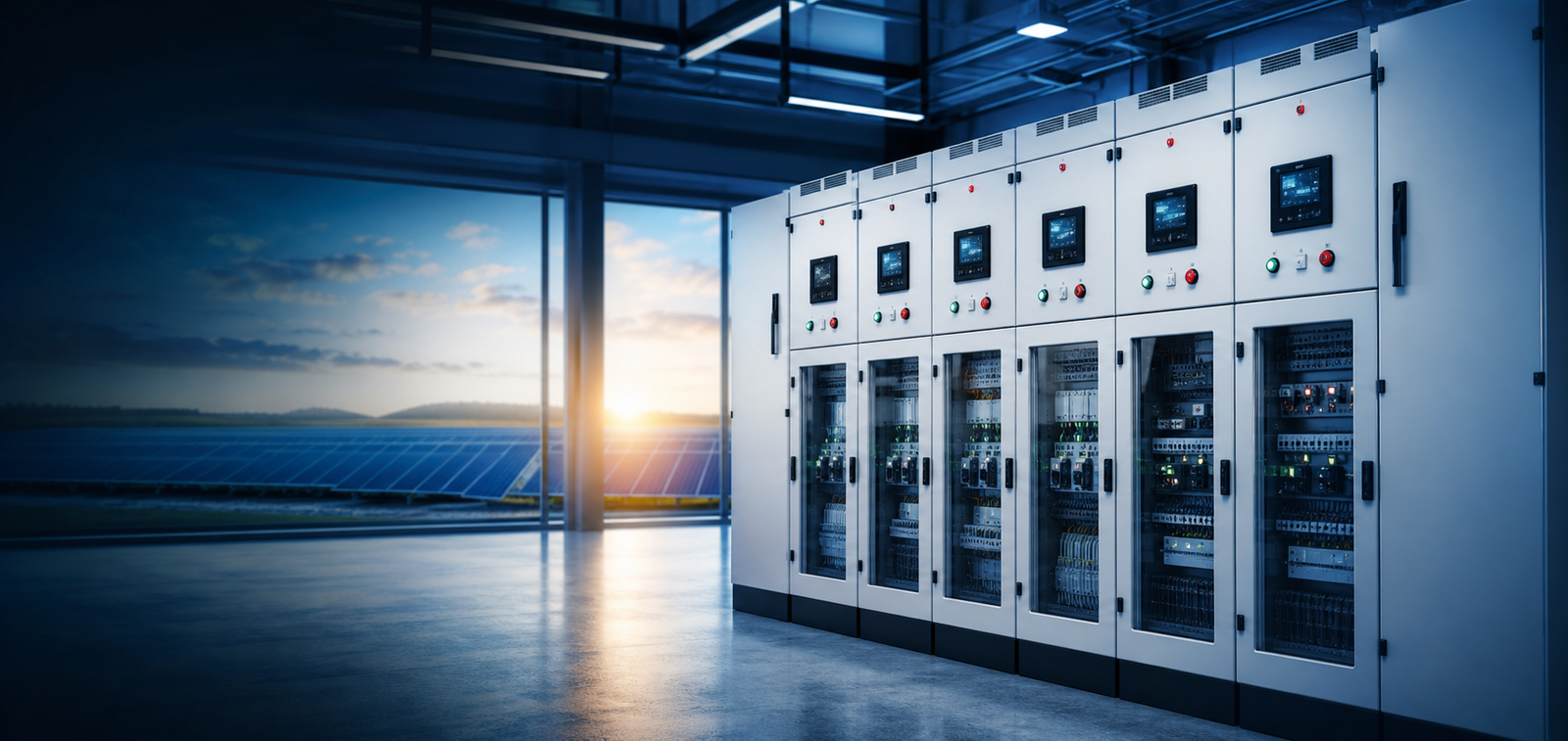 Renewable energy solar control panels